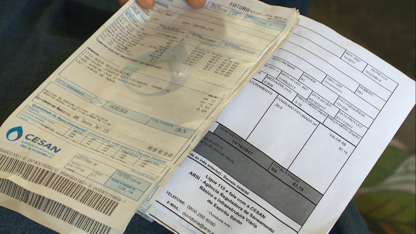 Conta de água no ES tem reajuste de 3,89% autorizado a partir de agosto